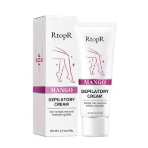 RtopR Mango Body Hair Removal Cream for Men and Women Hand Leg Hair Loss Cream Removal Armpit Hair Care Depilatory Cream 40g