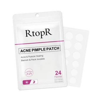 RtopR Acne Pimple Patch Invisible Acne Treatment Stickers Treatment Pimple Remover Tool Skin Care Waterproof 24 Patches Daily And Night Use