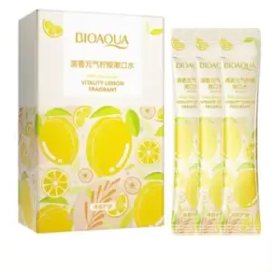 Bioaqua 3Pcs Fresh Lemon Cool Cleaning Mouth Wash 10ml x 3Pcs
