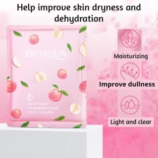 BIOAQUA Peach Extract Hexapeptide Facial Mask 25g