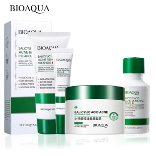 BIOAQUA 4 In 1 Salicylic Acid Acne Oil Control Acne Removal Shrink Pores Skin Care Series