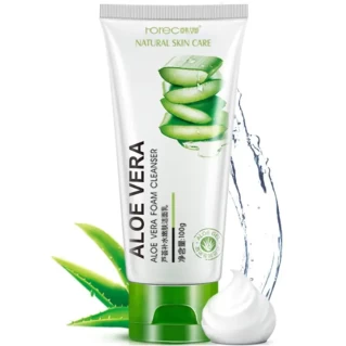 ROREC - Aloe Vera Facial Cleanser Gel Deep Cleansing Remove Blackheads 100g