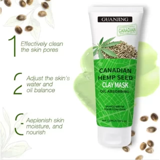 GUANJING Canadian Hemp Seed Deep Cleansing Mud Clay Mask-120ml