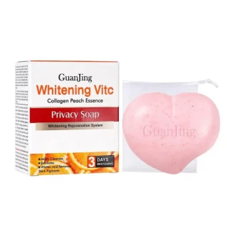 GUANJING VITAMIN C Collagen Peach Essence Rejuvenation Privacy Soap