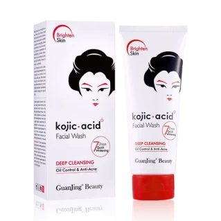 Guanjing Kojic Acid Facial Wash Reduces Wrinkles Repair Damaged Skin Face Wash Deeply Cleansing Anti-acne Cleanserg 100g