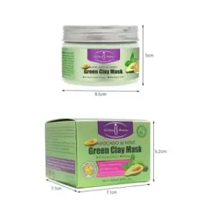Aichun Beauty Avocado Clay Mask Oil Control Skin Care Anti-Acne Remove Blackhead Exfoliating Deep Cleansing 150g