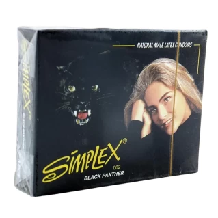 Simplex Black Panther Condoms - Pack of 3