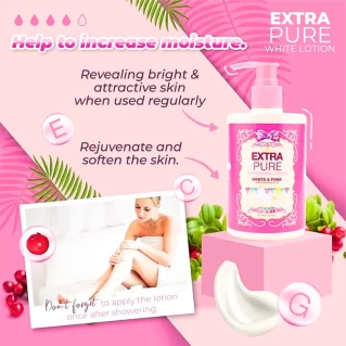 Extra Pure Glut Lotion from Precious Skin Thailand with SPF 100 PA++ 300ml With Glutathione and Collagen