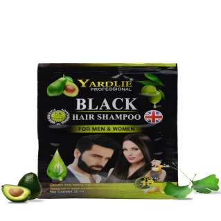 Yardlie Natural Black Hair Color Shampoo UK Based Formula Sachet 20ML