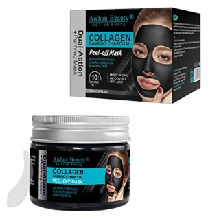 Aichun Beauty Collagen Bamboo Charcoal Peel Off Facial Mask