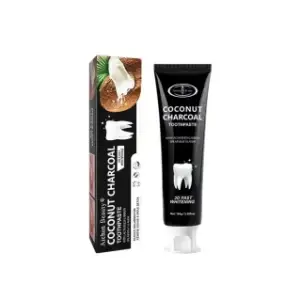 AICHUN BEAUTY Coconut & Charcoal Organic Black Teeth Whitening Toothpaste 100g