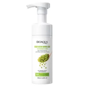 BIOAQUA Mung Bean Amino Acid Cleansing Foam Oil Control Acnes Anti-Oxidation Gentle Moisturizing Cleanser 150ml