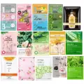 BIOAQUA Pack of 15 Fruit Plant Extract Moisturizing Brighten Facial Sheet MaskS image 1