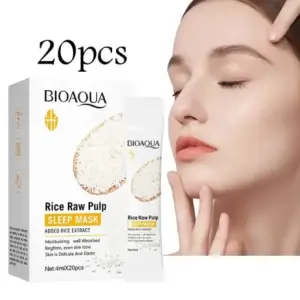 BIOAQUA Rice Raw Pulp Sleeping Masks Whitening Anti Wrinkle Anti-aging 4ml X 20pcs