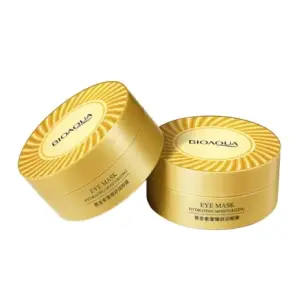 Bioaqua 60Pcs Gold Collagen Eye Mask Anti Wrinkle Sleep Crystal Eye Patch Moisturizing Dark Circles Remover Eye Mask Eye Care