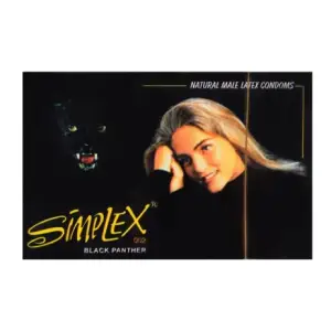 Simplex Black Panther Condoms - Pack of 12