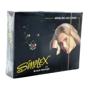 Simplex Black Panther Condoms - Pack of 3