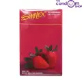 Simplex Flavored Condom STRAWBERRY – 12 Pieces Super Thin Condoms image 1