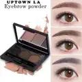 Dual Colors Makeup Eyebrow Powder Long lasting Eyebrow Shadow Set of 3 Natural Shades image 1