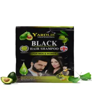 Yardlie Natural Black Hair Color Shampoo UK Based Formula Sachet 20ML