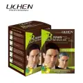 DARK BROWN HAIR COLOR SHAMPOO 20 ML X 10 image 1