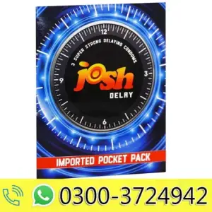 Josh Delay Condom, 3-Pack