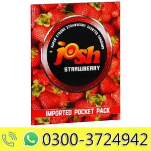 Josh Strawberry Condom, 3-Pack