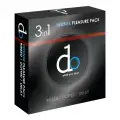 DO What You Love 3-In-1 Intense Pleasure Condoms, 3-Pack image 1