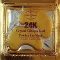 AICHUN BEAUTY 10/20/30/40/100 Pairs Crystal 24K Gold Powder Gel Collagen Eye Mask Patch, Anti Ageing, Remove Bags, Puffiness, Skincare, Anti Wrinkle, Moisturising image 1