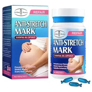 AICHUN BEAUTY Anti-Stretch Mark Essential Oil Capsules Prevents Removes Stretch Marks Scars Cellulitis 400mgx90pcs