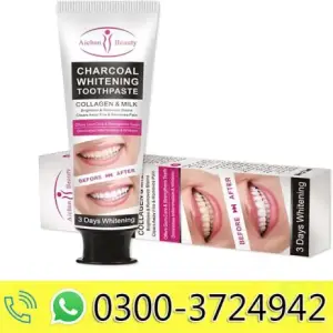 AICHUN BEAUTY Charcoal 3 Day Toothpaste Collagen Removes Stains Removes Yellow Teeth 100ml