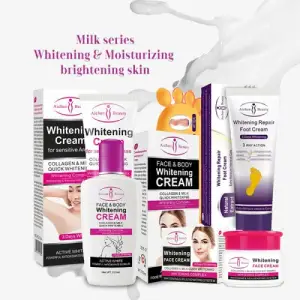 Aichun Beauty Pack of 4 Glowing Underarm Cream, Foot Cream and Face Cream